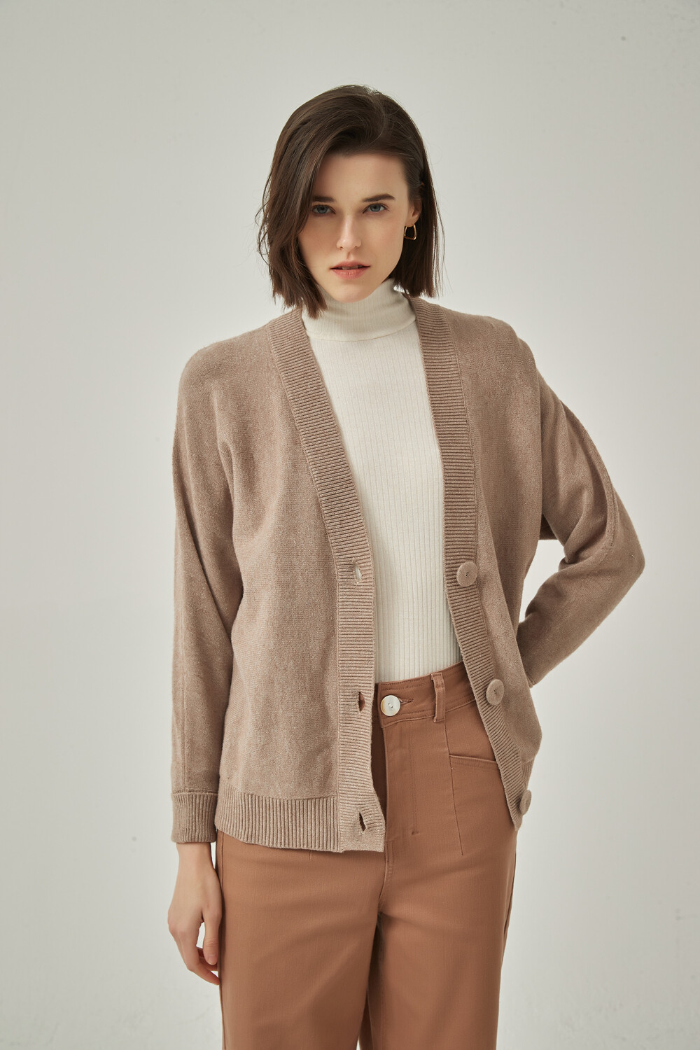 Cardigan Orso Taupe / Mink / Vison