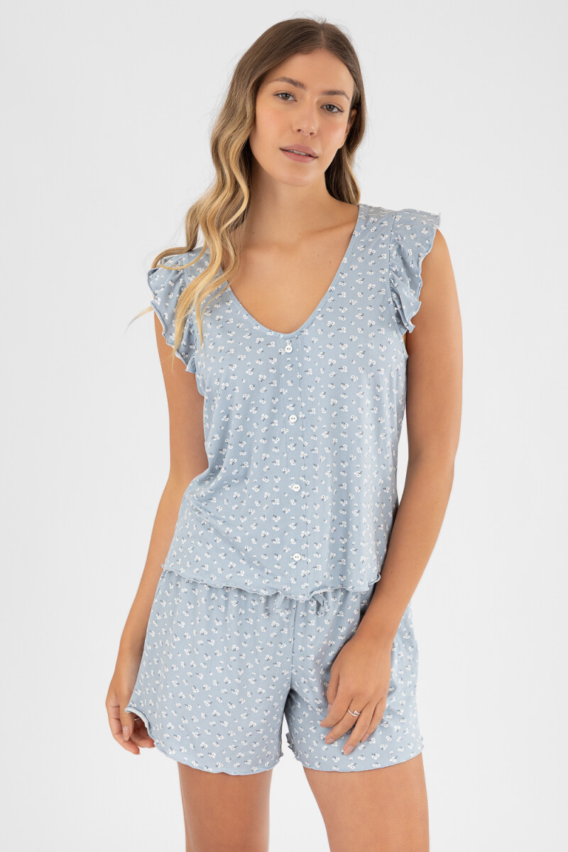 Pijama milena vest Gris