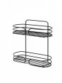 ESTANTE ORGANIZADOR DOBLE DE METAL NEGRO