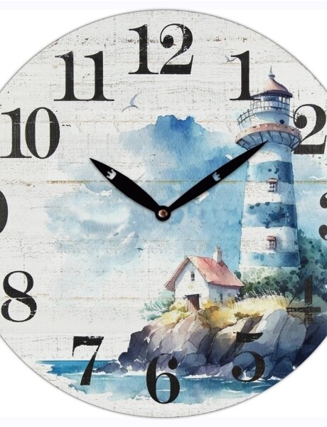 RELOJ DE PARED MDF D28.8X3.5CM FARO PLAYA RELOJ DE PARED MDF D28.8X3.5CM FARO PLAYA