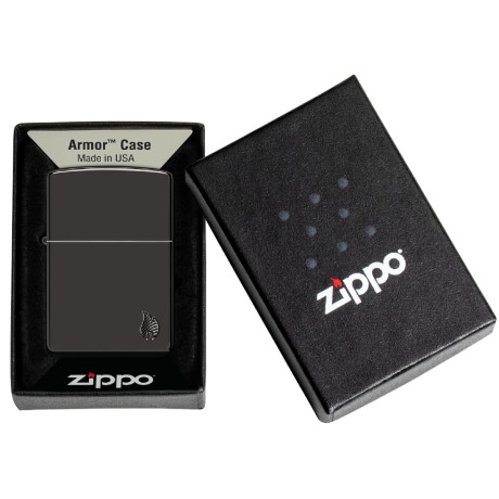 Encendedor Zippo Negro C/diseño 0