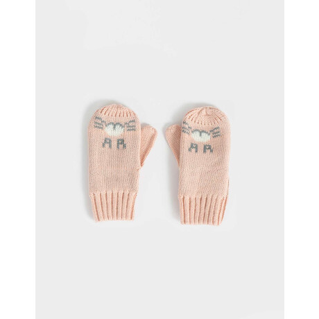 Guantes Infantiles De Conejito Blanco Crudo