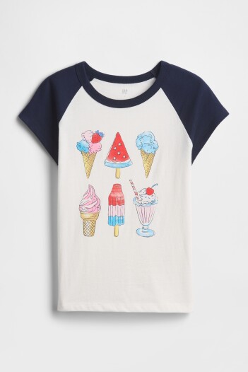 Remera Raglan Niña Ice Cream Cone