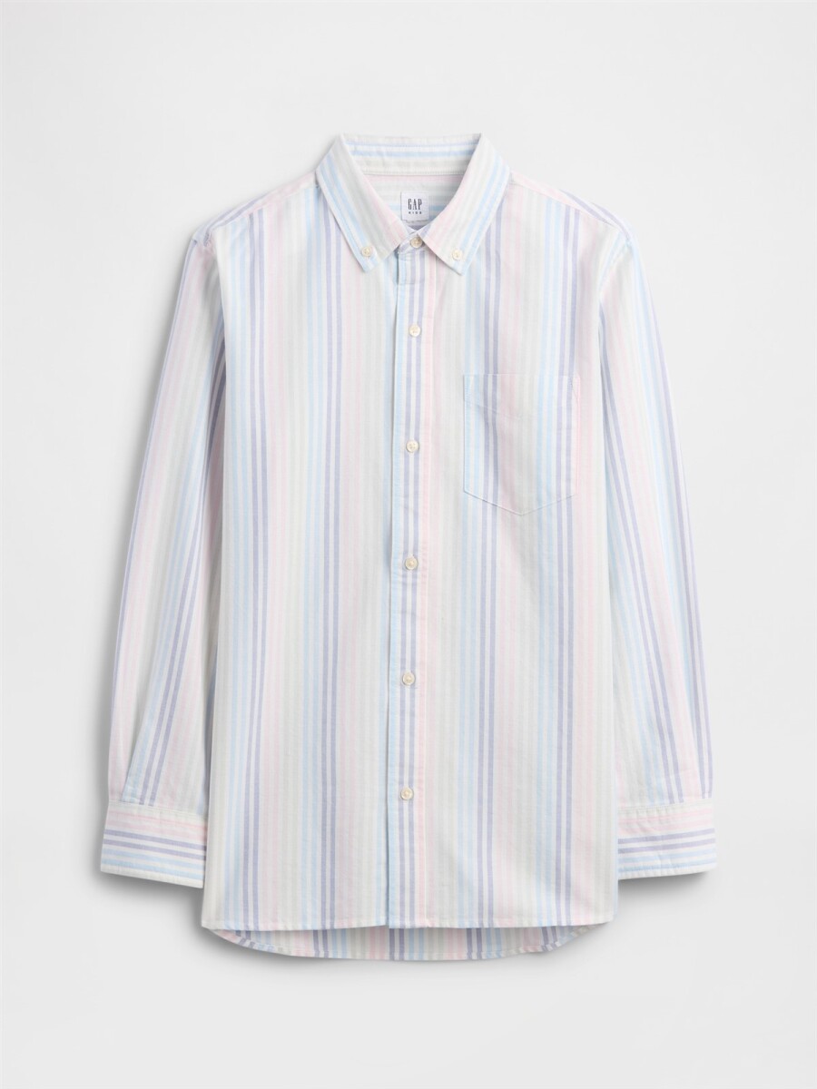Camisa Oxford Niño - New Off White Stripe 
