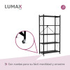 Estante Rack Plegable Lumax Metalico 5 Repisas Estante Rack Plegable Lumax Metalico 5 Repisas