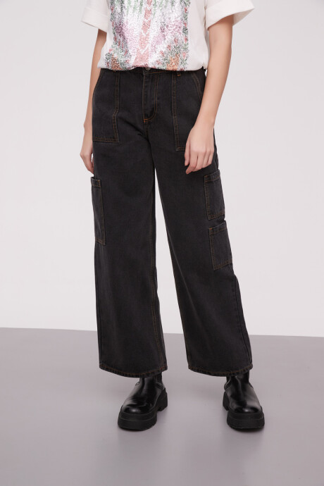 Pantalon Dalias Gris Oscuro