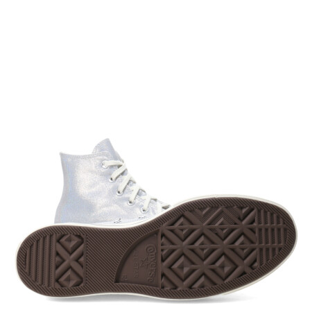 Championes de Mujer Converse Ctas Lift Hi Blanco - Plateado