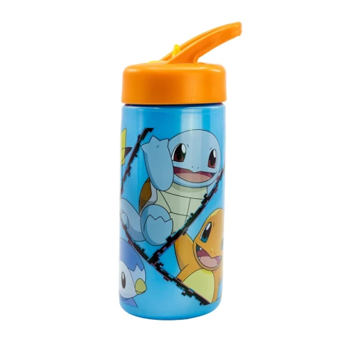 Botella Plástica con Pajita Pokémon 410 ml U