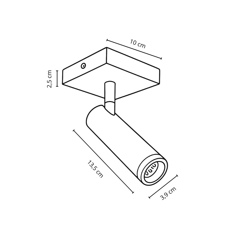 NANO ARTEFACTO TRACK LIGHT MADISON ORIENTABLE Luminaria Nano Madison Orientable de Adosar Blanco