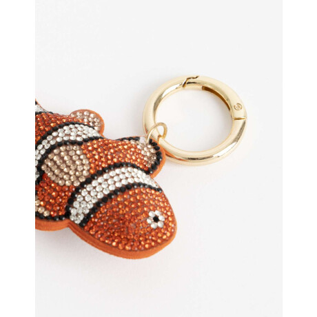 Llavero Pez De Strass Combinacion Tricolor
