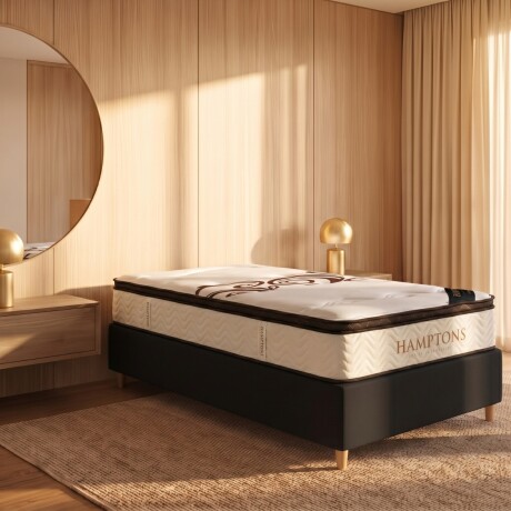 Sommier Baúl 1 plaza HAMPTONS Smartbox Palladium 90X190 Negro