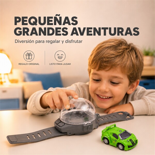 Auto a Control Remoto con Pulsera y Cápsula de Guardado Verde 1
