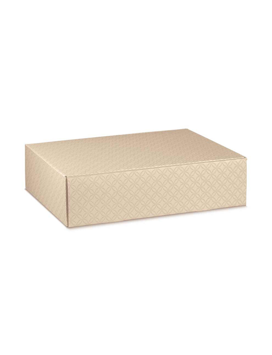 CAJA RÍGIDA 2 BOTELLAS 34X18,5X9 cm - MATELASSE NUDO 