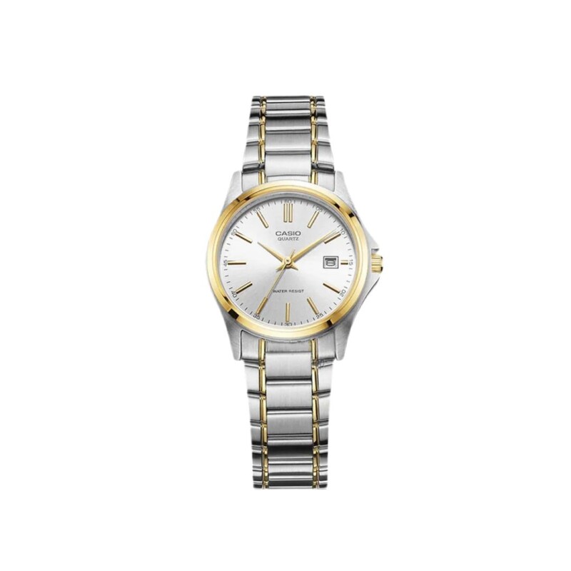 Reloj Casio LTP1183G-7ADF para mujer en acero Plateado