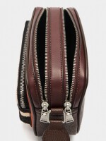 Bolso Bandolera Detalles De Piel naranja