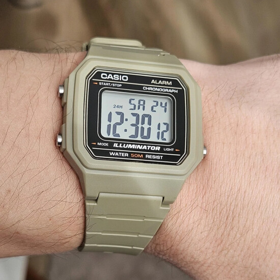 Reloj CASIO W217H-5AVDF Resina Verde Esfera 42mm 0