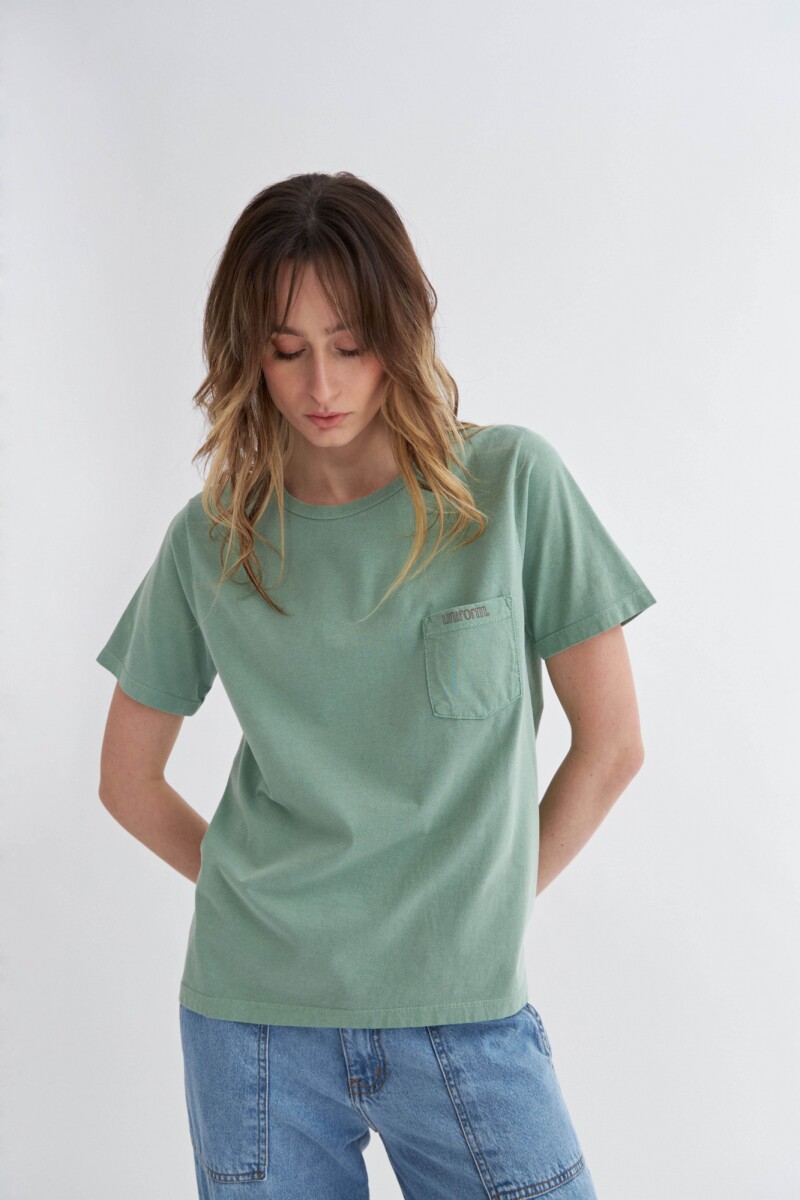 Remera básica Flora - Verde 