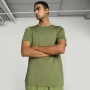 Performance Heather Tee M - Hombre Olive Green