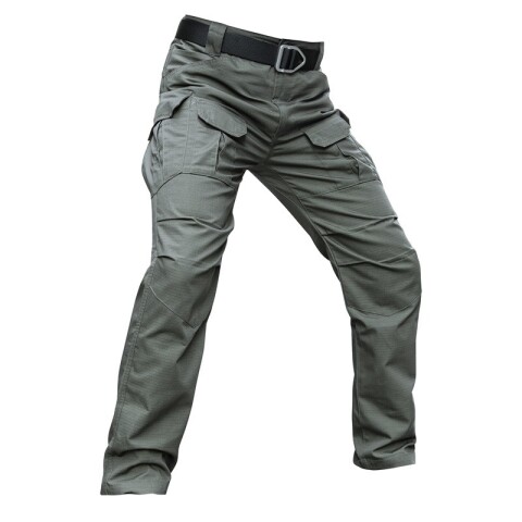 Pantalón Tácticos Anti Desgarro Reforzado Impermeable verde