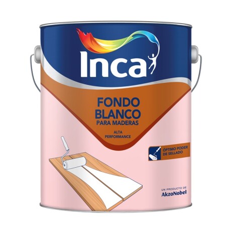 FONDO BLANCO PARA MADERA INCA 4 Lt. FONDO BLANCO PARA MADERA INCA 4 Lt.