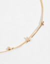 Collares Cortos Metal Collar Con Mariposas - Dorado