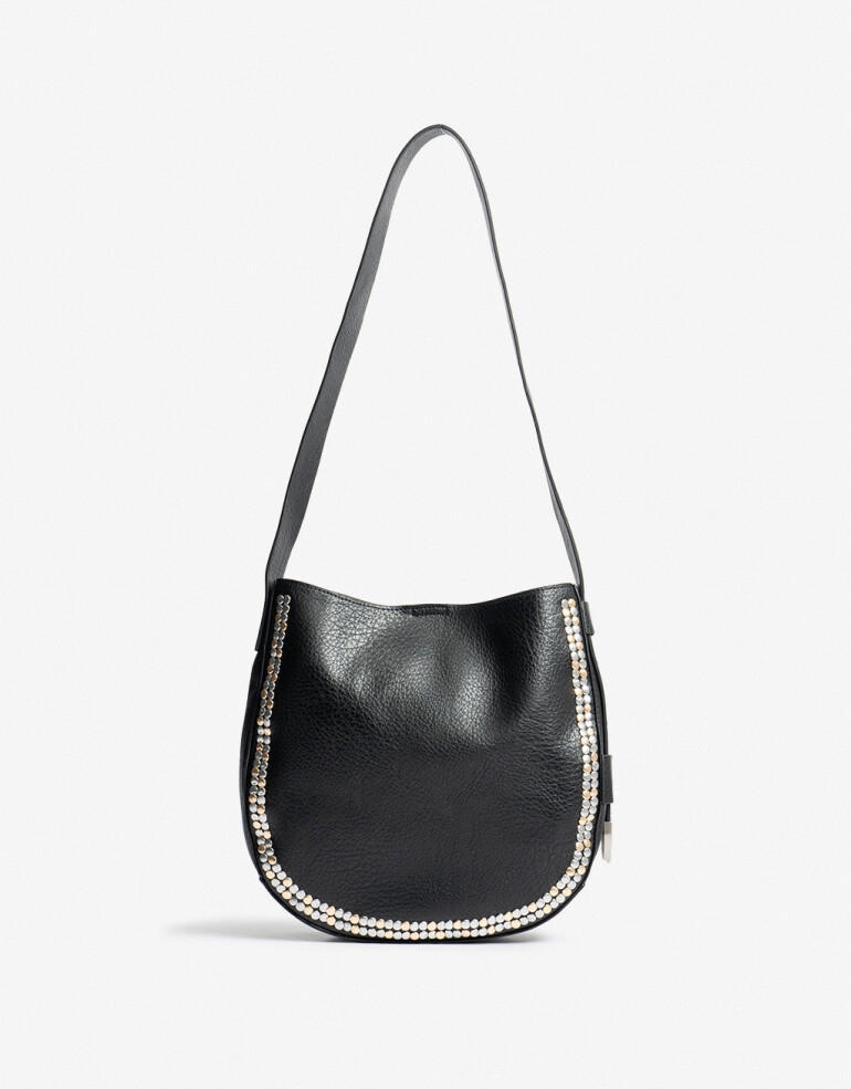 Saca Cartera Formato Saca Con Tachas - Negro