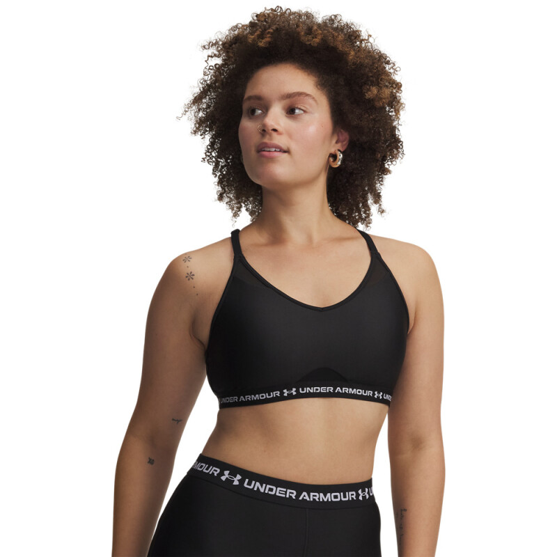 UA Crossback Low Bra-GRN BLK-008