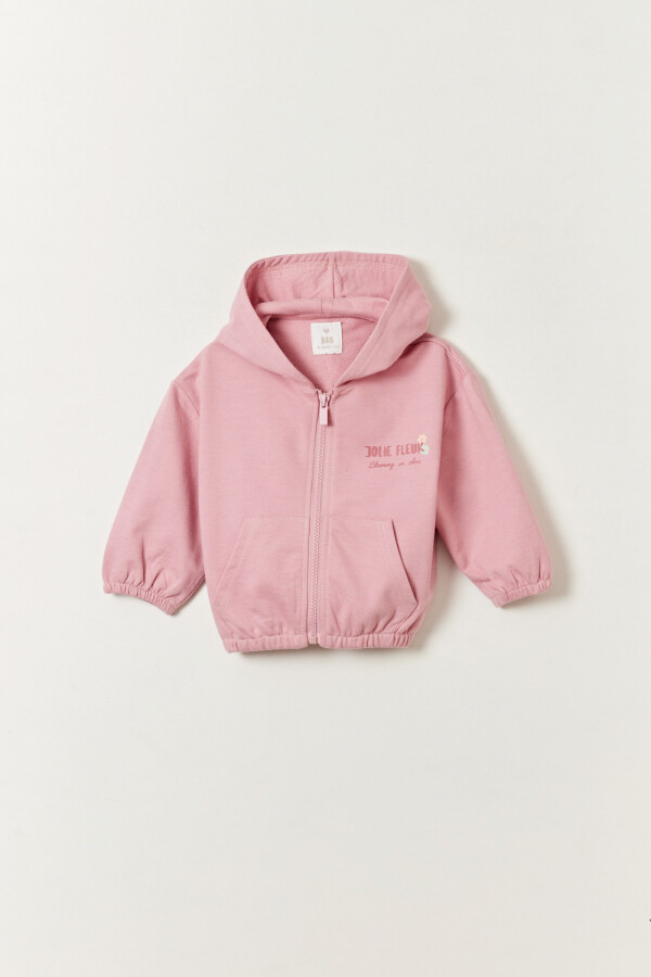 Campera deportiva Estampa Jolie Rosa