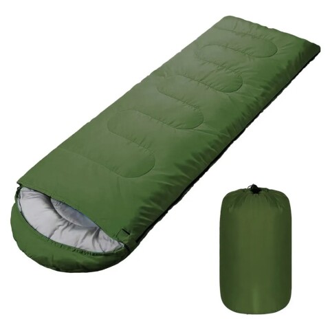 Sobre de dormir con capucha Verde