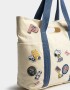 Shopper Cartera Shopper Snoopy - Blanco Crudo