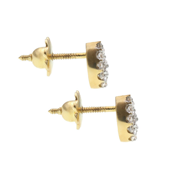 Caravanas Gota de oro18k con circonias Caravanas Gota de oro18k con circonias