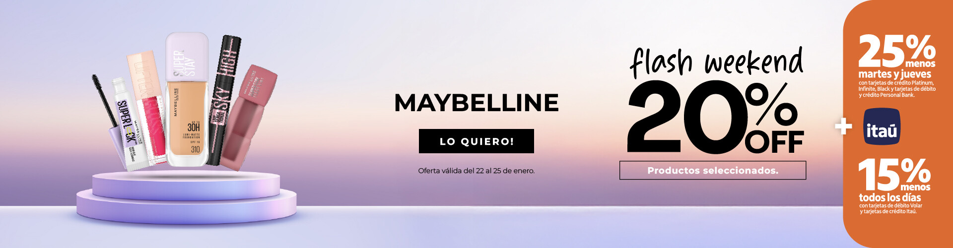 Maybelline 20%