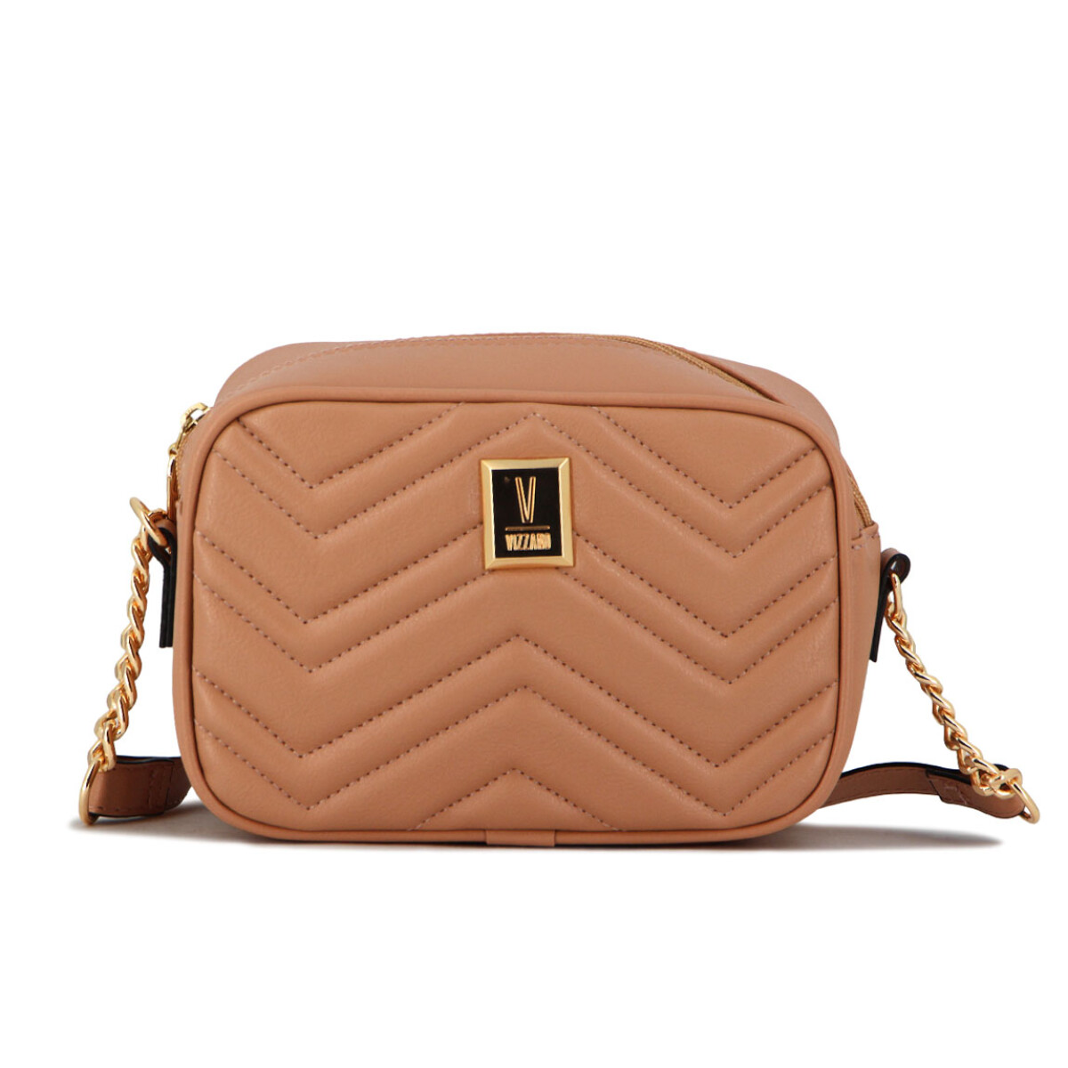 Cartera Vizzano Mujer Rectangular Con Cadena - Nude 