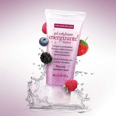 Gel Exfoliante Violetta Energ Suave Frutos Rojos 100g Gel Exfoliante Violetta Energ Suave Frutos Rojos 100g