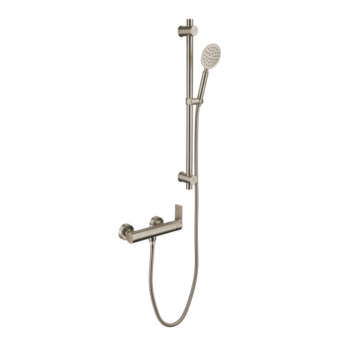Griferia Ducha Exterior En Brushed Nickel - Serie Salemi GRIS-BRUSHED NICKEL
