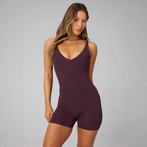 Enterizo Pureluxe TlcJumpsuit 4" Mujer Oxblood