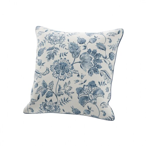 Almohadón 40x40 cm - Pilar Flores Azules