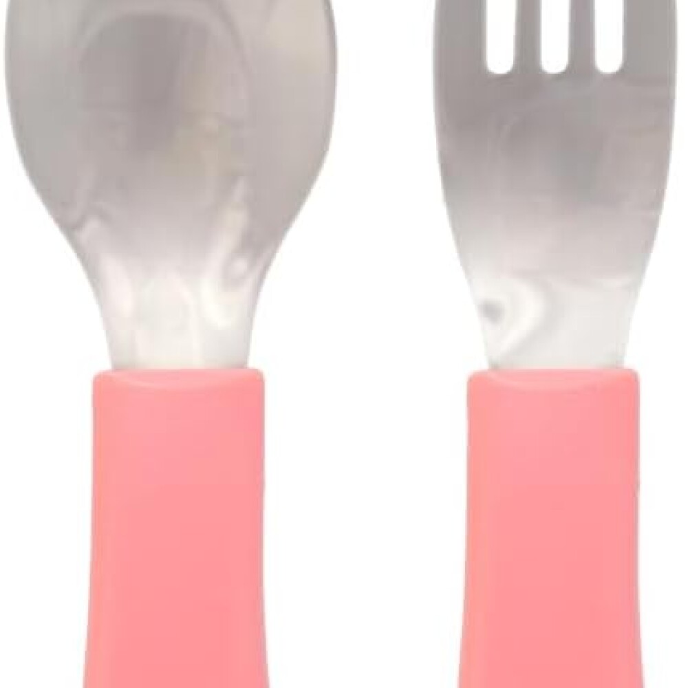 Set cubiertos metal ZOO BUBA rosa