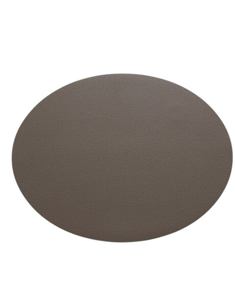 INDIVIDUAL PVC SIMIL CUERO OVAL CAFÉ 43X33CMS INDIVIDUAL PVC SIMIL CUERO OVAL CAFÉ 43X33CMS
