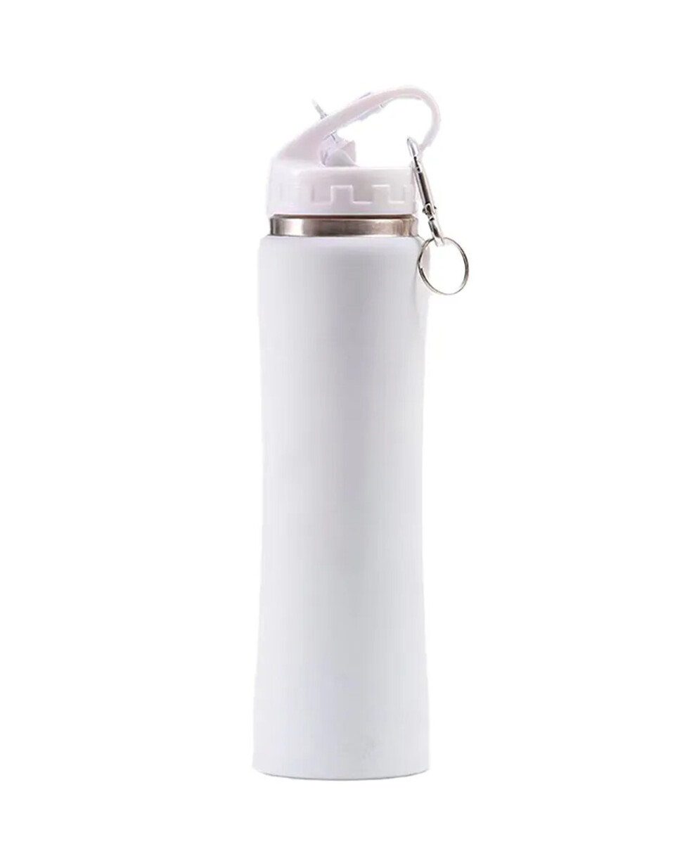 Botella Térmica Engomada - 500 ml - Blanco 