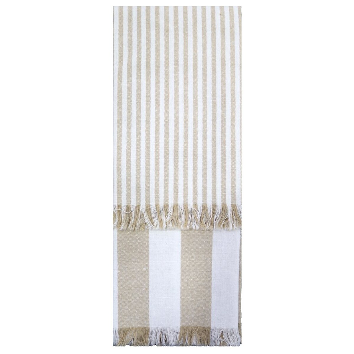 SET X2 REPASADORES 40X60CM RAYAS BEIGE 