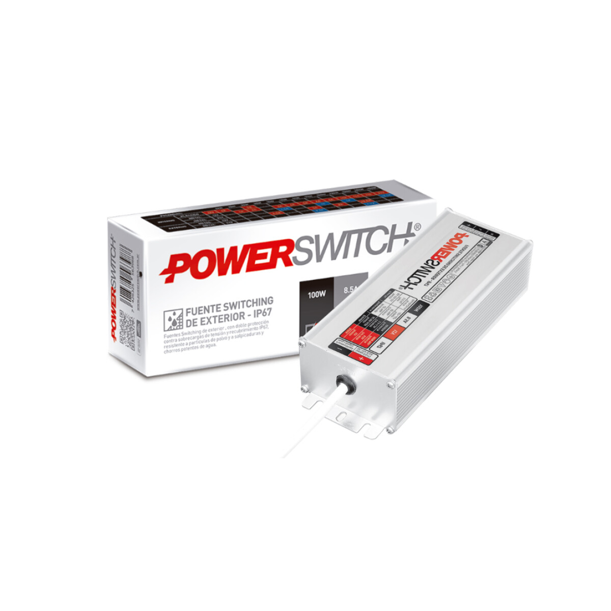 Fuente Powerswitch Exterior 12V 100W 8A 