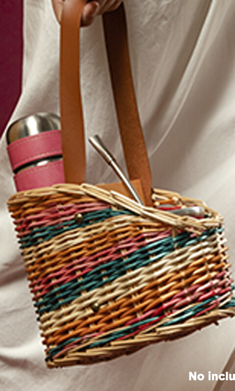 POSA TERMO Y MATE ARGELIA MIMBRE MULTICOLOR