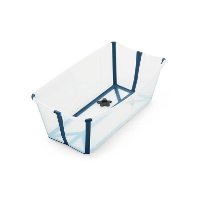 Bañito Plegable Flexi bath stokke Transparente / Azul