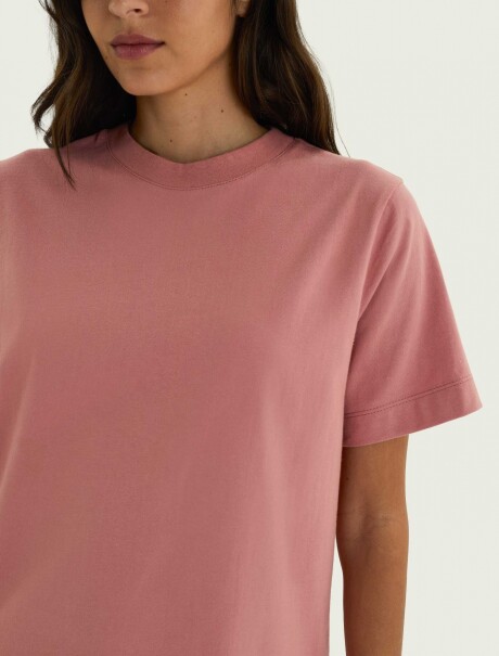 CAMISETA MANGA CORTA SUPER COTTON ROSADO