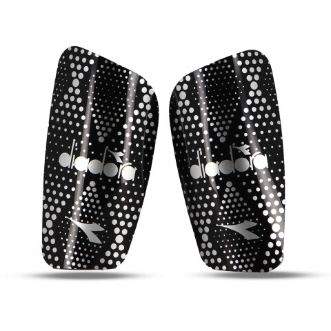 Diadora Canillera Shingguard Trento II - Black/Silver Negro-Plateado