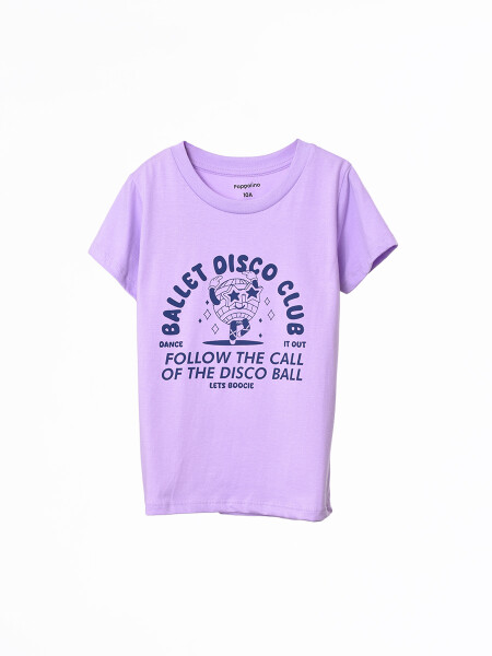 REMERA ESTAMPADA LILA