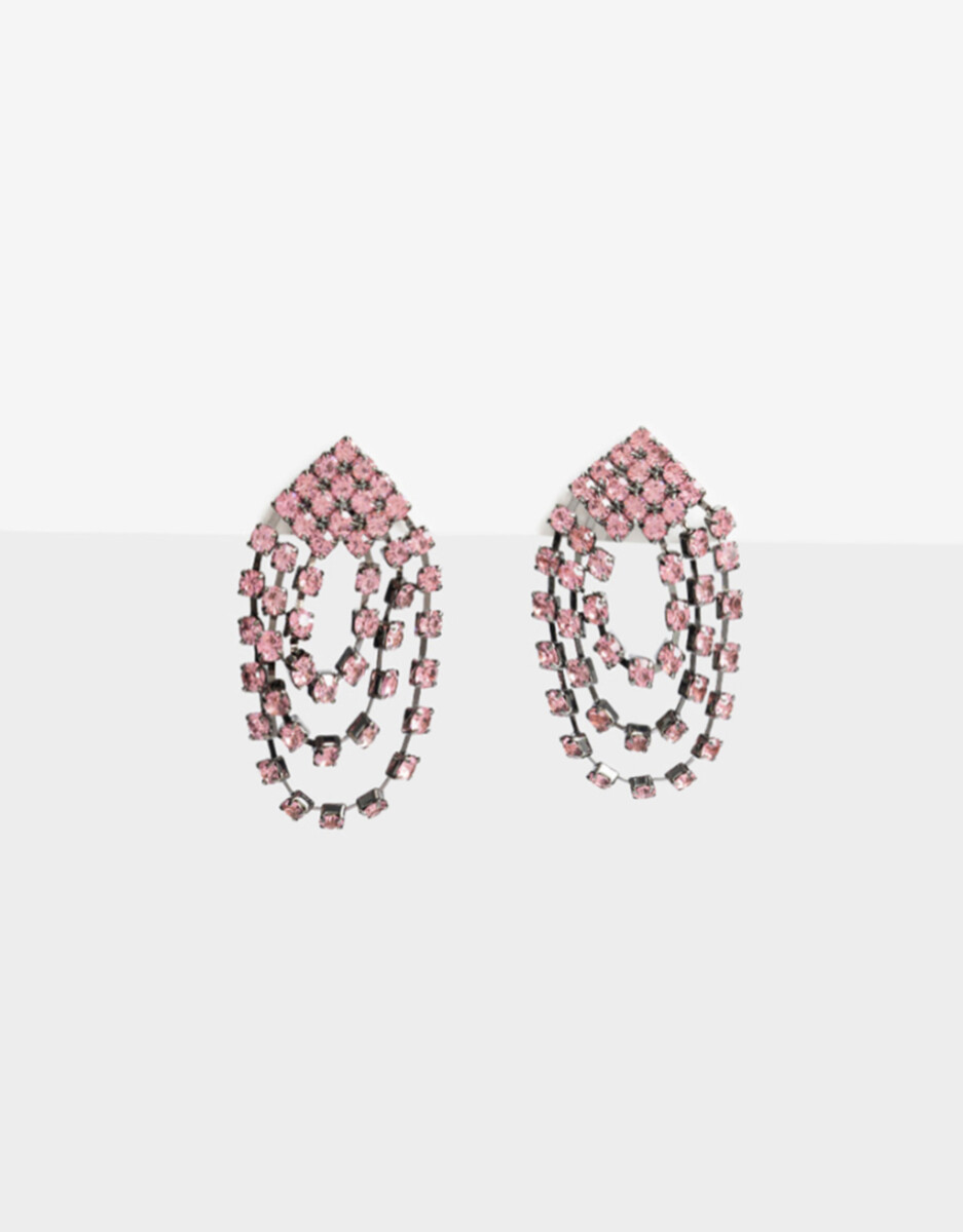 Aros Cortos De Strass 