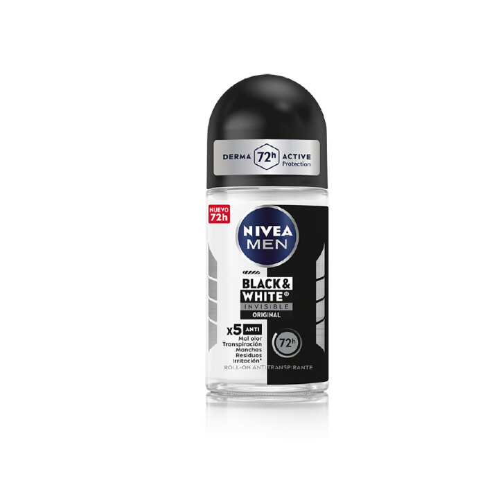 NIVEA DEO ROLL-ON FORMEN INVIS B&W POWER única