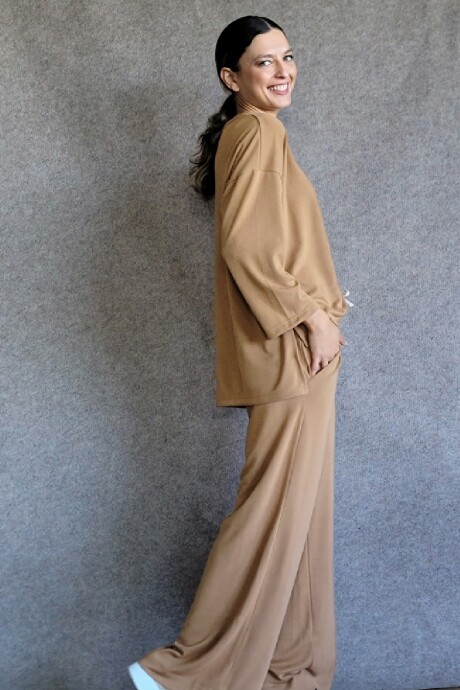 Pantalón Mila Lanilla Camel